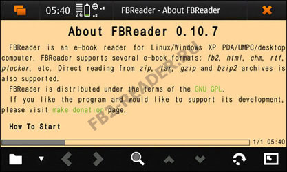 FbReader - чтение книг fb2